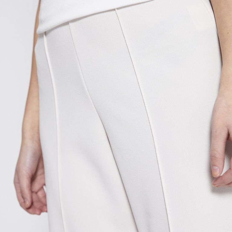 High waist wide dress pants "Tania" Ivory